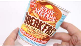 Pancake Noodles Cup Noodles Breakfast [upl. by Nenney]