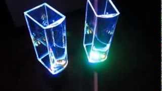 COOL SPEAKERS Xcellon Dancing Water Speakers with Light Show DEMO  Review [upl. by Johannessen]