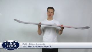 2017 Salomon Super 8 Mens Snowboard Review [upl. by Yun]