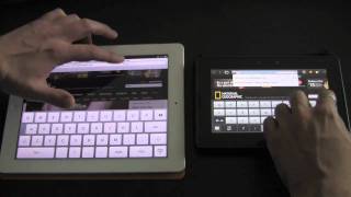 BlackBerry PlayBook Browser vs iPad Browser [upl. by Yenots]