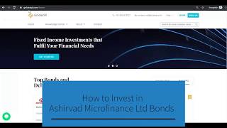 How to invest in Asirvad Microfinance Limited Bonds [upl. by Milas]