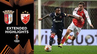 Braga vs Crvena Zvezda Extended Highlights  UEL  Group Stage  MD 6  CBS Sports Golazo [upl. by Bunder]