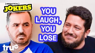 Funniest If You Laugh You Lose Moments Mashup  Impractical Jokers  truTV [upl. by Nayb]