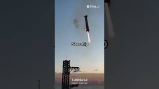 🚀 SpaceXs Starship Takes Flight Witness the Ambitious Launch and Historic Landing 🌌 spaceship [upl. by Inttirb]