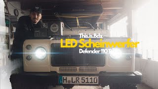 Defender Td5  Led Scheinwerfer mit Tagfahrlicht einbauen  LTPRTZ  7 Zoll BiLED [upl. by Feetal]