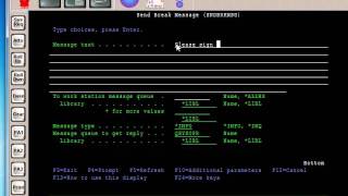 AS400 Tutorial  SNDBRKMSG [upl. by Schlessinger818]