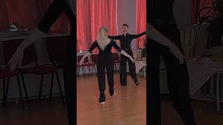 Slow Foxtrot Silver Level Choreo  Open Natural Turn Outside Swivel Feather Ending choreography [upl. by Esther]