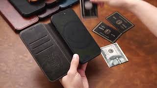 Wallet iPhone Case Compatible with MagSafe Magnetic Wireless Charging [upl. by Federica]