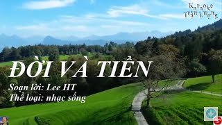 Karaoke Đời và tiền  tone NAM [upl. by Ahsytal106]