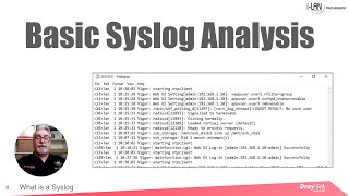 Webinar  Basic Syslog Analysis [upl. by Noside]