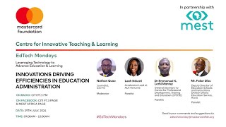 EDTECH MONDAYS  INNOVATIONS DRIVING EFFICIENCIES IN EDUCATION ADMINISTRATION [upl. by Vaasta368]