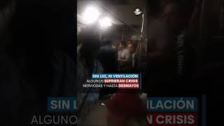 Atorados en el Metro Falla deja a pasajeros entre dos estaciones [upl. by Lemyt]