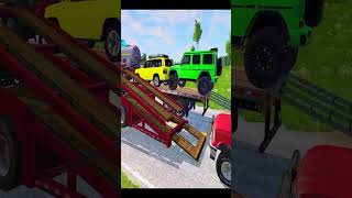 Cars vs Speed Bumps  Train vs Cars  Truck vs Cars  BeamNg Drive 699 beamngdrive beamng [upl. by Meehsar11]