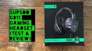 SUPSOO G811 35mm Gaming Headset Test amp Review [upl. by Forster]