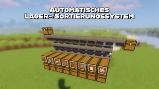 Automatisches SortierungsLagersystem Minecraft 119120 JavaampBedrockKomplettes Tutorial Deutsch [upl. by Yarvis]