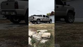 Riding on 24 in chromes now 🗣️🚨 duramaxlife cateye chevysilverado 2500hd shortsvideo [upl. by Cleo]