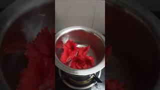 Hibiscus tea healthy medicinalyoutube youtubeshorts trend teadrink [upl. by Sema]