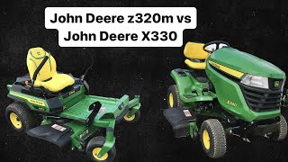 John Deere Z320R Zero Turn Mower Review [upl. by Vento585]