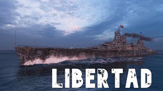 World of WarShips Libertad  5 Kills 317K Damage [upl. by Ecnaiva570]