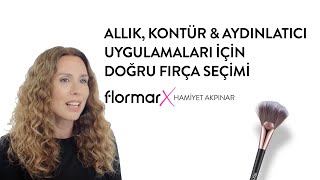 Allık Kontür amp Aydınlatıcı Uygulamaları İçin Doğru Fırça Seçimi HamiyetAkpınar MakeupTips [upl. by Dasya]