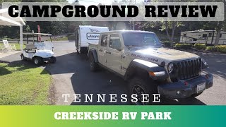 Creekside RV Park Campground Review Pigeon Forge Tennessee [upl. by Ynohtnacram]