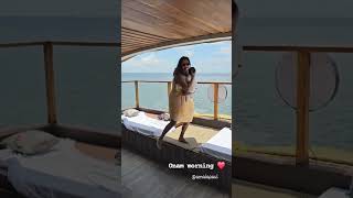 Actress Amala Paul Onam celebrate in kerala Boat House [upl. by Claybourne]