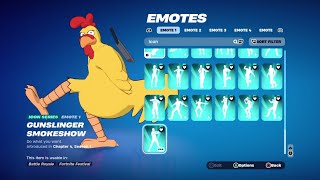 Fortnite THE GIANT CHICKEN Emoting amp Dancin💃 ICON SERIES Emotes [upl. by Dranyer]