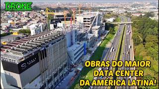 Drone mostra as obras do maior Data Center da América Latina  Barueri  São Paulo [upl. by Ilke]