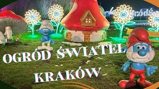 OGRÓD ŚWIATEŁ SMERFY  KRAKÓW 2023  GARDEN OF LIGHTS SMURFS [upl. by Maynard]