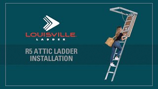 Louisville Ladder R5 Attic Ladder Installation [upl. by Yregram]