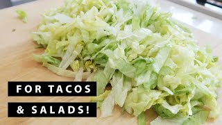 How to Shred Lettuce  For Beginners amp NonChefs [upl. by Anhsirk]