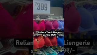 Reliance Trends Lingerie Starting 299 lingerie reliancetrendsoffertoday shorts bracollection [upl. by Cedell]