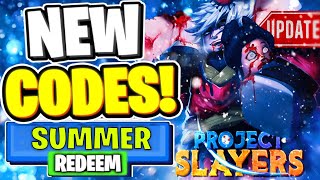 ALL NEW WORKING CODES FOR PROJECT SLAYERS IN 2024 ROBLOX PROJECT SLAYERS CODES [upl. by Alleen]