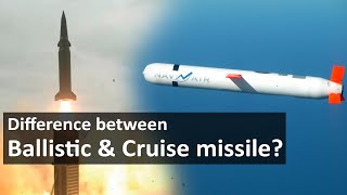 Difference between Ballistic amp Cruise missile [upl. by Eilrebmik]