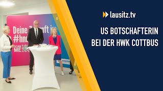 Besuch im Handwerk USBotschafterin zu Gast bei der HWK Cottbus [upl. by Rimahs]