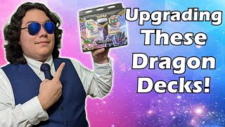 How to Upgrade the Rayquaza V and Noivern V Battle Decks ON A BUDGET [upl. by Hsetirp]