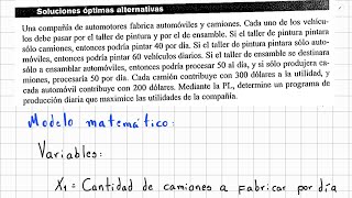 Una compañía de automotores fabrica automóviles y camiones Cada uno de los vehículos SOLUCIONADO [upl. by Ibocaj594]