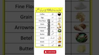 Vocabulary of eatable things english educational englishlanguage ytshorts englishvocabulary [upl. by Yniffit]