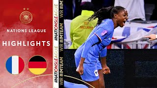 DFB women miss Olympic chance  France vs Germany 21  Highlights  Womens Nations League [upl. by Vicki]