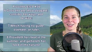 Proverbs 668 KJV  Scripture Songs  Slothful Diligent [upl. by Jaddo429]