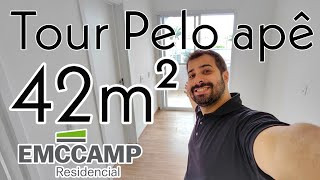 TOUR APÊ 42M² EMCCAMP CONSTRUTORA [upl. by Swann743]