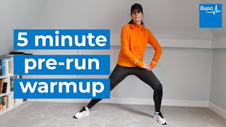 5 minute prerun warm up  Bupa Health [upl. by Chesnut]