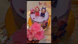 Twins cake design that looks stunning and tastes delicious 😋 😍 👌 fypシ゚viral cakedecorating [upl. by Aldas]