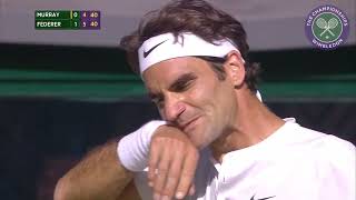 The Best Game Ever Andy Murray v Roger Federer 2015 SemiFinal [upl. by Natlus]