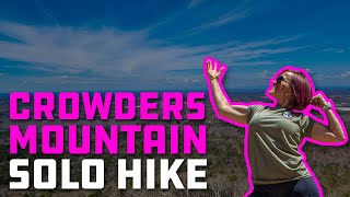 Hiking Crowders Mountain  Pinnacle and Boulder Overlook Ridge Trail  Solo Female Hike [upl. by Kenric]