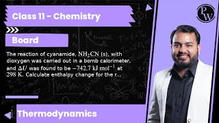 The reaction of cyanamide NH2CN s with dioxygen was carried out in a bomb calorimeter and Δ [upl. by Mairim]