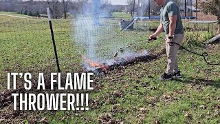 Weed Torch  Blow Torch for Weeds with 115FT Hose [upl. by Eilak]