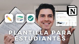 Plantilla para Estudiantes en Notion  Cronograma entregas y apuntes ✏️ [upl. by Letnohs206]