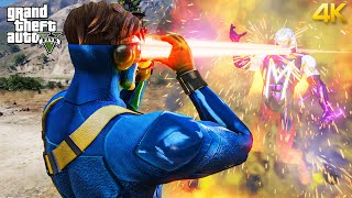 GTA 5  Cyclops VS Magneto  Epic Death Battle [upl. by Eyssej150]