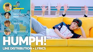 PENTAGON  Humph Line Distribution  Lyrics Color Coded PATREON REQUESTED [upl. by Ecyob]